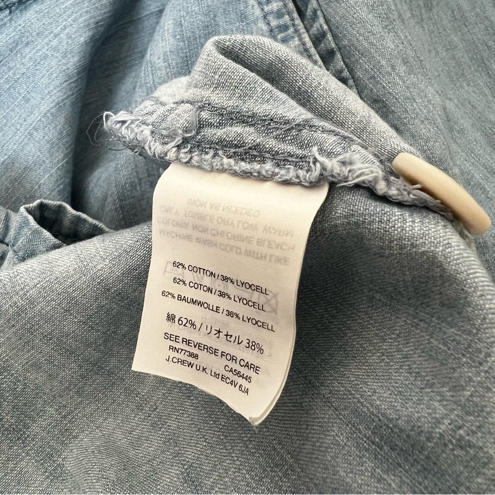 Madewell Light Blue Button-Front A-Line Denim Skirt - Picture 7 of 12